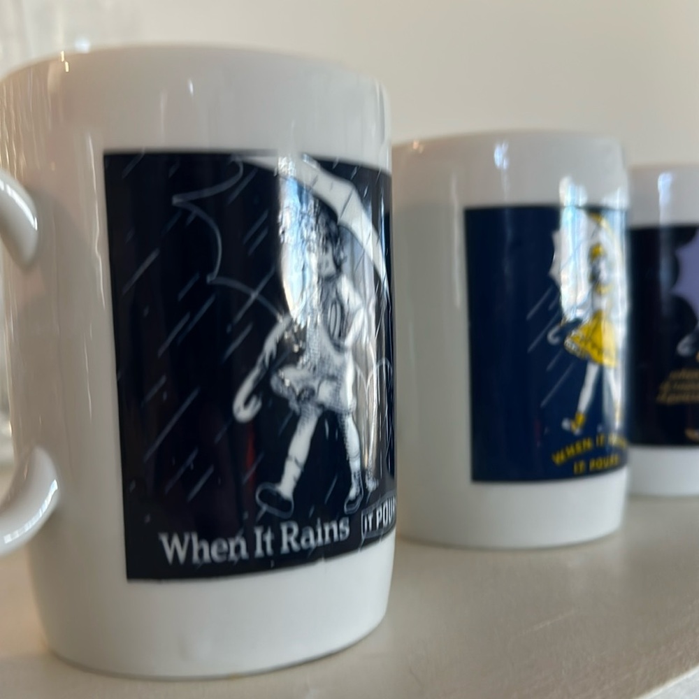 Morton salt vintage mugs